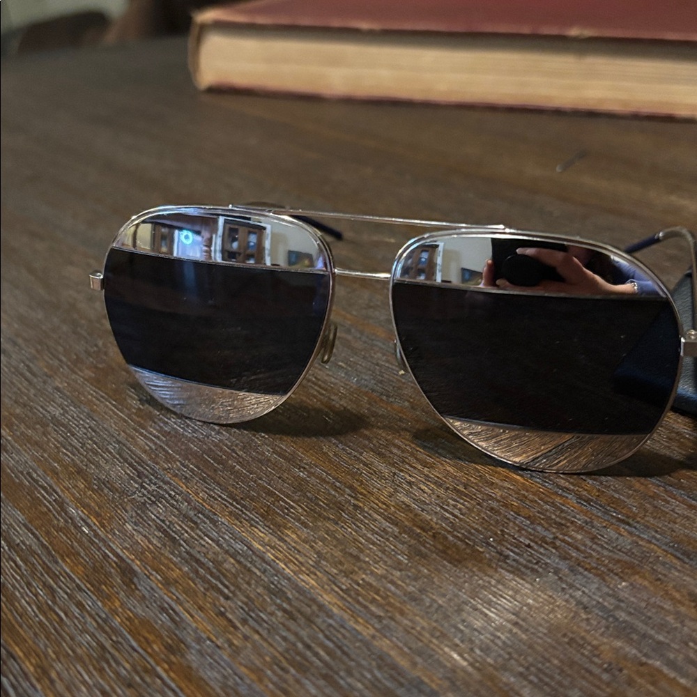 New Authentic Dior Unisex Palladium/Blue & Case🕶️ - Picture 3 of 9